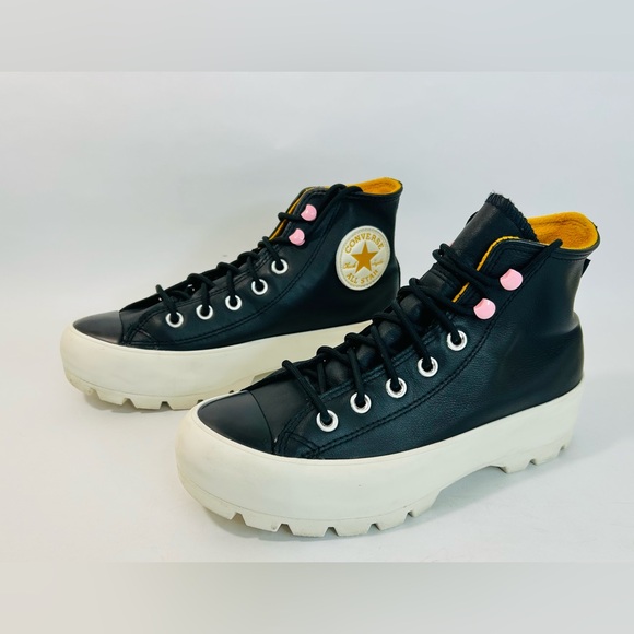 Converse Winter Lugged Hi Gore-TEX Black Leather Boots sz 7 - Picture 2 of 10